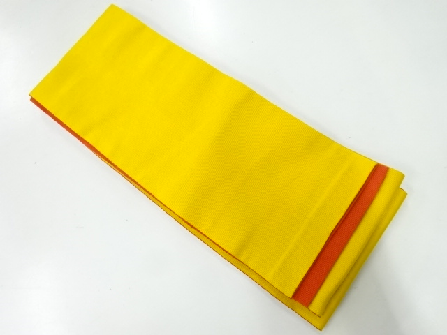 リサイクル　無地リバーシブル半幅帯